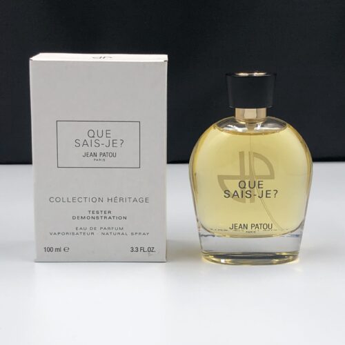 Jean Patou Collection Heritage Que Sais-Je? 100ml Eau De Parfum Spray Tester