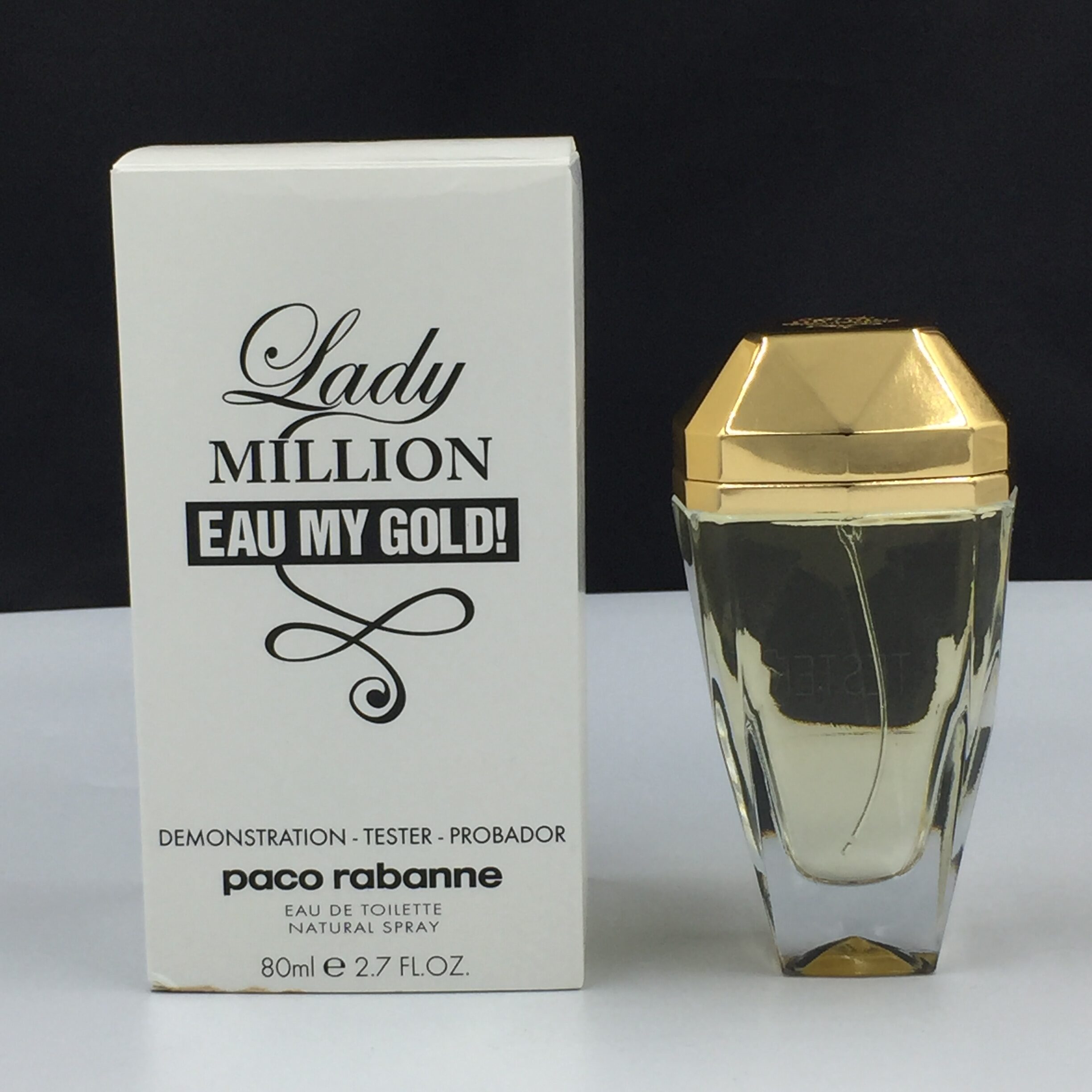 Paco Rabanne Lady Million Eau My Gold 80ml Eau De Toilette Spray Tester