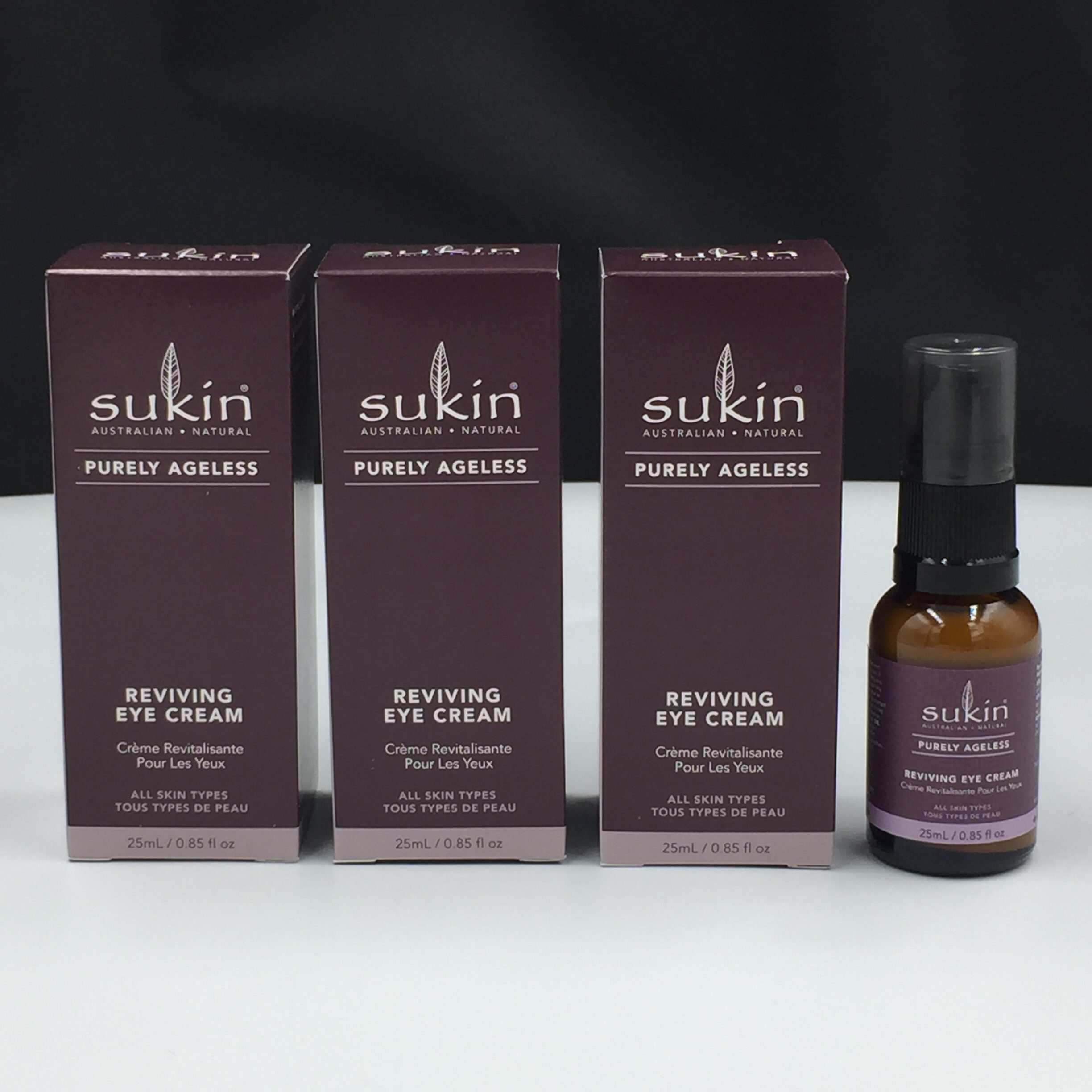 3 x Sukin Purely Ageless Reviving Eye Cream 25ml