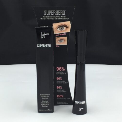 It Cosmetics Superhero Elastic Stretch Volumizing Mascara 9ml ( Super Black )