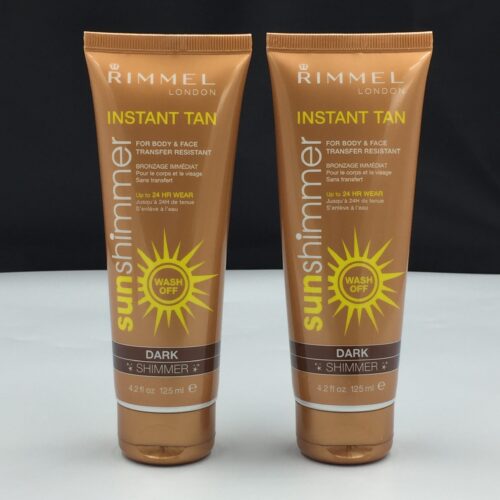 2 x Rimmel Instant Tan SunShimmer 125ml ( Dark Shimmer )