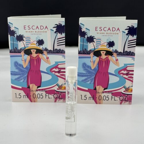 Escada Miami Blossom Eau De Toilette Spray ( 2 x Sample Vials 1.5ml )