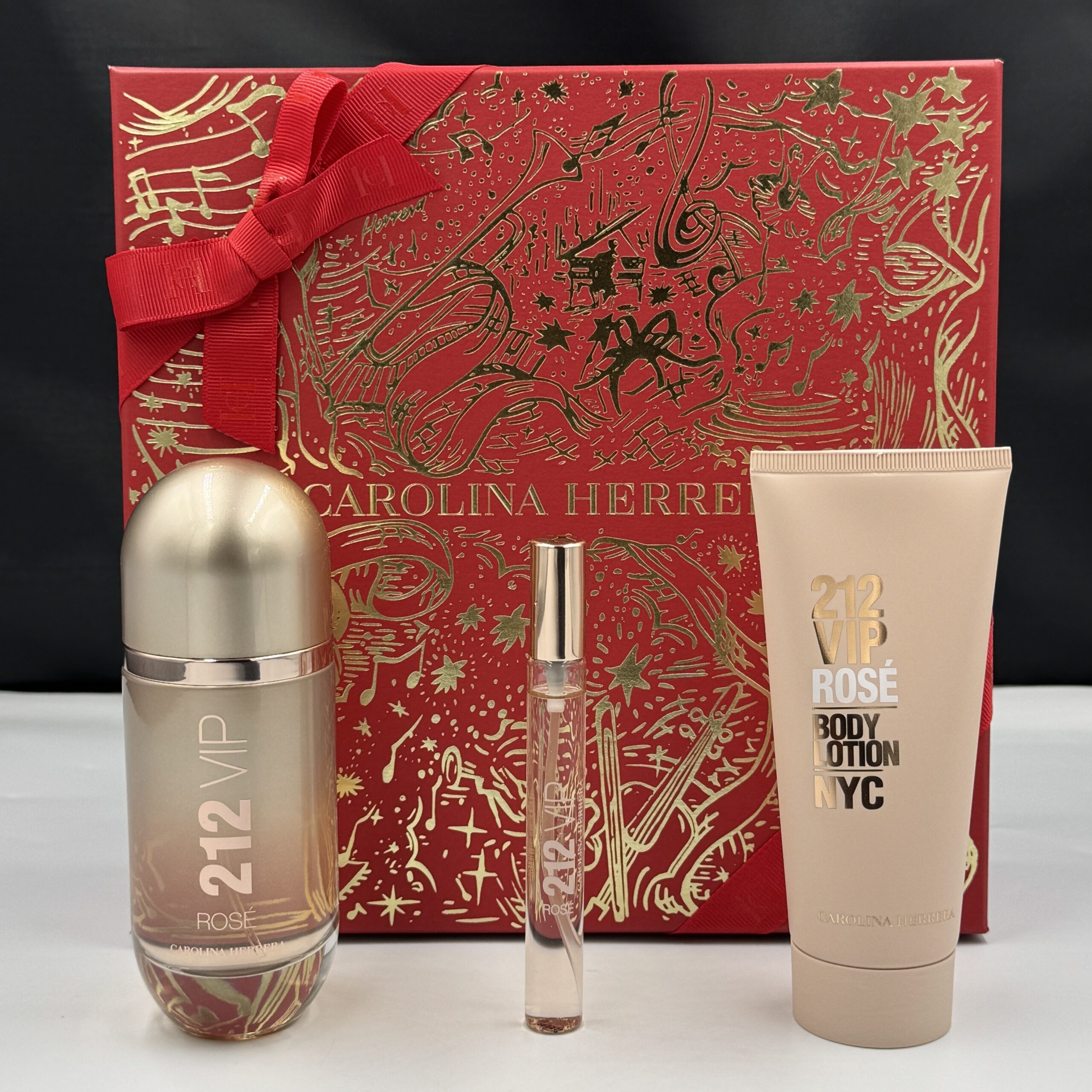 Carolina Herrera 212 Vip Rose ( 3Pc ) Gift Set