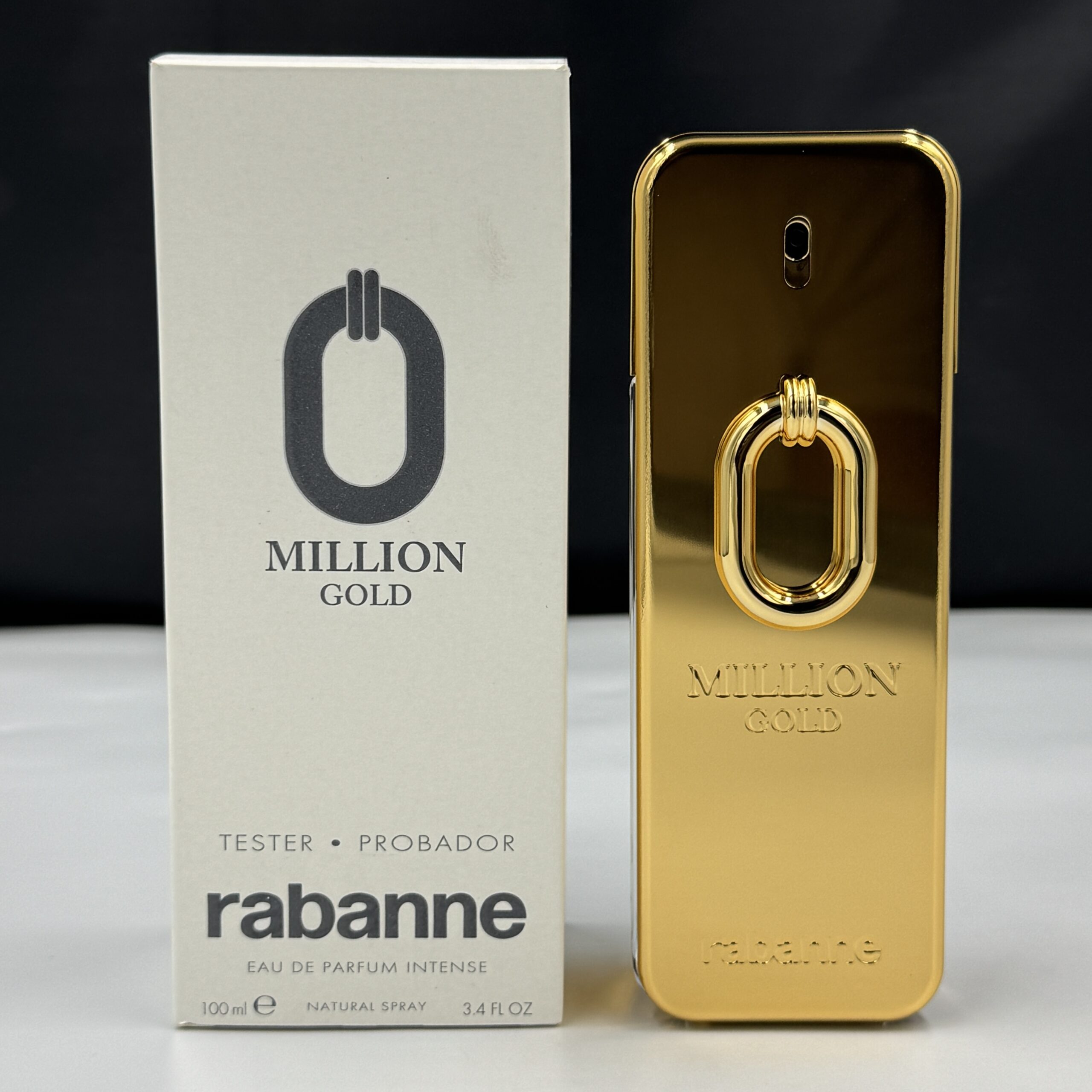Paco Rabanne Million Gold 100ml Eau De Parfum Intense Spray Tester