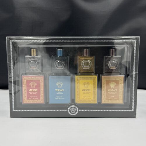 Versace Eros Pour Homme ( 4 Pc Miniature ) Gift Set