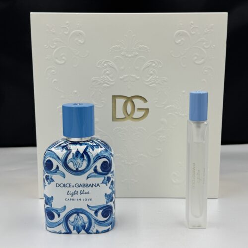 Dolce & Gabbana Light Blue Capri In Love Pour Homme ( 2 Pc ) Gift Set
